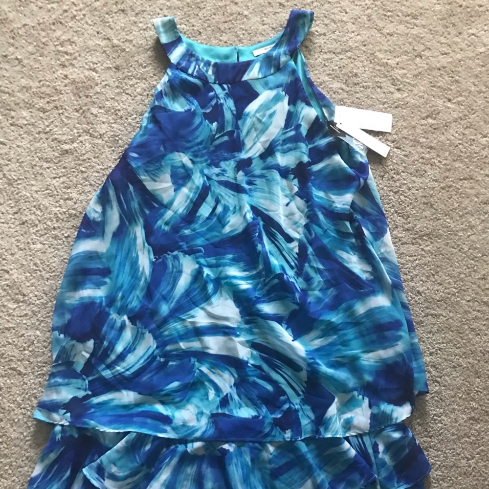Studio One Blue/White Dress, Size 12, NWT